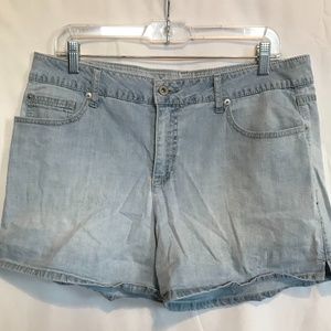 Faded Glory Light-Wash Denim Shorts